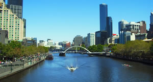 Melbourne's Yarra River on Australia Day